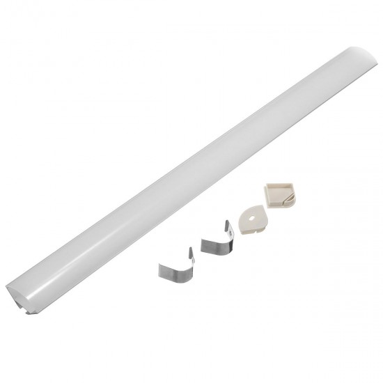 50CM U/YW/V Shape Aluminum Channel Holder For Bar Under Cabinet LED Rigid Strip Light Lamp