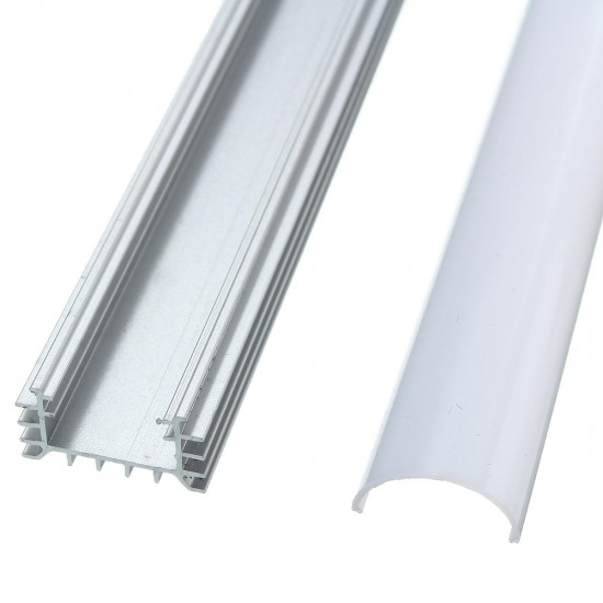 50CM XH-062 U-Style Aluminum Channel Holder For LED Strip Light Bar Under Cabinet Lamp Lighting