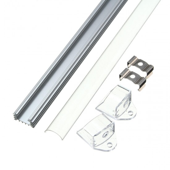 50CM XH-062 U-Style Aluminum Channel Holder For LED Strip Light Bar Under Cabinet Lamp Lighting