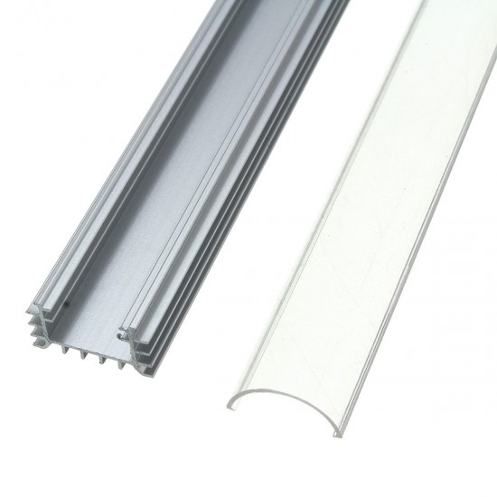 50CM XH-062 U-Style Aluminum Channel Holder For LED Strip Light Bar Under Cabinet Lamp Lighting