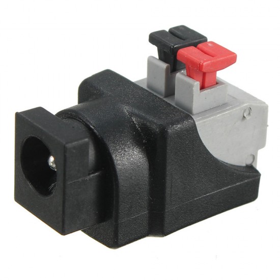 50PCS DC Power Female 5.5*2.1mm Connector Adapter Plug Cable Pressed for LED Strips 12V 50PCS DC Power Female 5.5*2.1mm Connector Adapter Plug Cable Pressed for LED Strips 12V