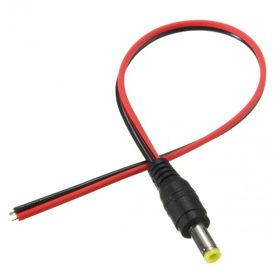 50PCS DC12V Male Power Supply Jack Connector Cable Plug Cord Wire 5.5mm x 2.1mm 50PCS DC12V Male Power Supply Jack Connector Cable Plug Cord Wire 5.5mm x 2.1mm