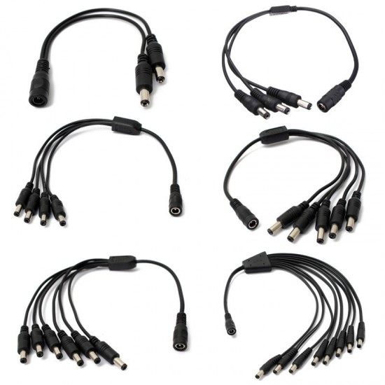 5.5 x 2.1mm Female To Male Plug DC Splitter Connector For LED Lighting 5.5 x 2.1mm Female To Male Plug DC Splitter Connector For LED Lighting