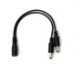 5.5 x 2.1mm Female To Male Plug DC Splitter Connector For LED Lighting 5.5 x 2.1mm Female To Male Plug DC Splitter Connector For LED Lighting