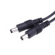5.5*2.1mm One Female to Two Male Way Splitter Connector with Switch for CCTV Camera LED Strip Light DC12V 5.5*2.1mm One Female to Two Male Way Splitter Connector with Switch for CCTV Camera LED Strip Light DC12V
