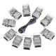 5M 4-Pin Extension Wire Cable + 10PCS 4Pin 10mm No Weld Connector For 3528 5050 RGB LED Strip Light 5M 4-Pin Extension Wire Cable + 10PCS 4Pin 10mm No Weld Connector For 3528 5050 RGB LED Strip Light