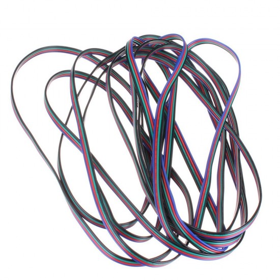 5M 4-Pin Extension Wire Cable + 10PCS 4Pin 10mm No Weld Connector For 3528 5050 RGB LED Strip Light 5M 4-Pin Extension Wire Cable + 10PCS 4Pin 10mm No Weld Connector For 3528 5050 RGB LED Strip Light
