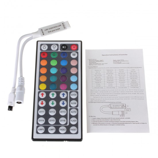 5pcs 44 Keys Mini IR Remote Control LED Strip Controller For 3528 5050 RGB Light 5pcs 44 Keys Mini IR Remote Control LED Strip Controller For 3528 5050 RGB Light