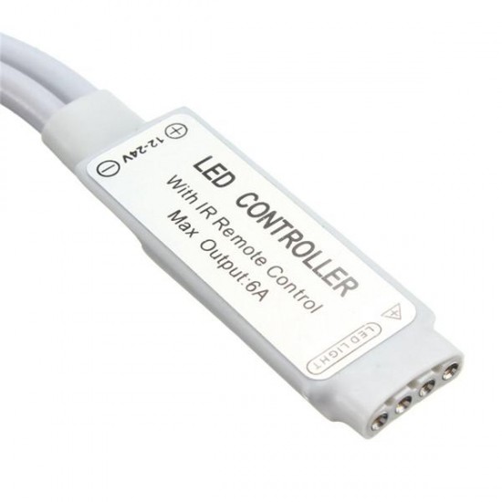 6 Keys Wireless Remote Controller For RGB 3528 5050 5630 LED Strip Light 12-24V 6 Keys Wireless Remote Controller For RGB 3528 5050 5630 LED Strip Light 12-24V