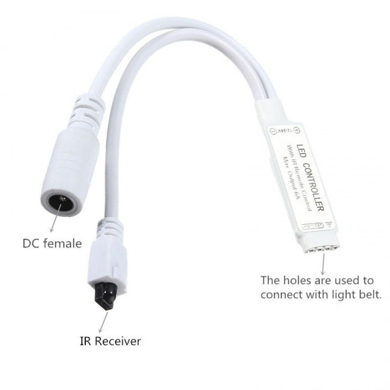 6 Keys Wireless Remote Controller For RGB 3528 5050 5630 LED Strip Light 12-24V 6 Keys Wireless Remote Controller For RGB 3528 5050 5630 LED Strip Light 12-24V