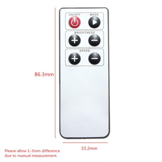 6 Keys Wireless Remote Controller For RGB 3528 5050 5630 LED Strip Light 12-24V