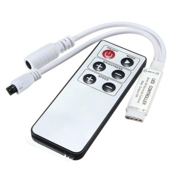 6 Keys Wireless Remote Controller For RGB 3528 5050 5630 LED Strip Light 12-24V 6 Keys Wireless Remote Controller For RGB 3528 5050 5630 LED Strip Light 12-24V