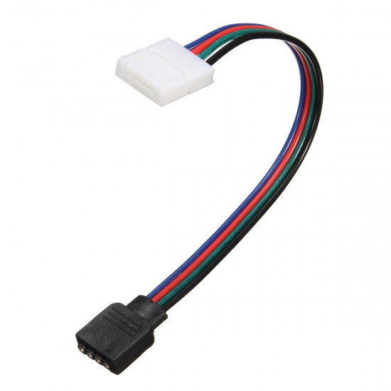 8MM 4 Pin Female Connector No Soldering Cable for 3528 5050 RGB LED Strip Light 8MM 4 Pin Female Connector No Soldering Cable for 3528 5050 RGB LED Strip Light