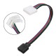 8MM 4 Pin Female Connector No Soldering Cable for 3528 5050 RGB LED Strip Light