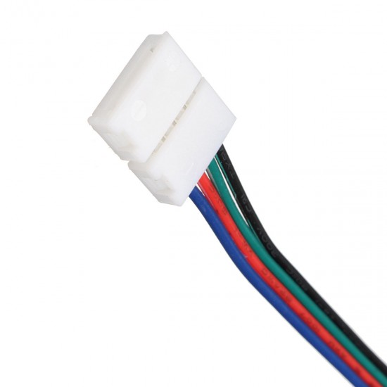8MM 4 Pin Female Connector No Soldering Cable for 3528 5050 RGB LED Strip Light 8MM 4 Pin Female Connector No Soldering Cable for 3528 5050 RGB LED Strip Light