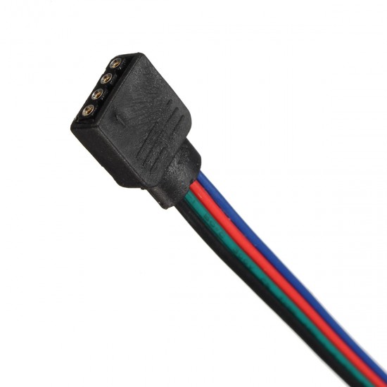 8MM 4 Pin Female Connector No Soldering Cable for 3528 5050 RGB LED Strip Light 8MM 4 Pin Female Connector No Soldering Cable for 3528 5050 RGB LED Strip Light