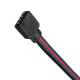 8MM 4 Pin Female Connector No Soldering Cable for 3528 5050 RGB LED Strip Light