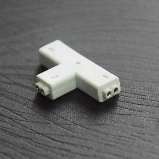 8mm 2 Pin Connector L/+/T Shape Connection for LED Single Color Strip Light
