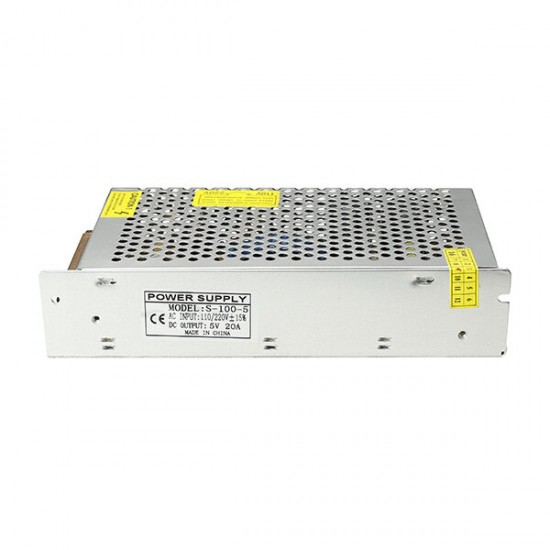 AC 110-220V To DC 5V 20A 100W Driver Switch Power Supply Transformer For LED Strip Light