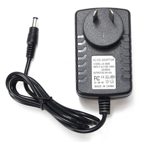AC 110-240V To DC 6V 2A 12W Adapter Power Supply Converter AU/EU/US/UK Plug AC 110-240V To DC 6V 2A 12W Adapter Power Supply Converter AU/EU/US/UK Plug