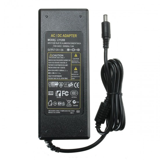 AC 110-240V to DC 12V 8A Adapter Power Supply For LED Strip Light