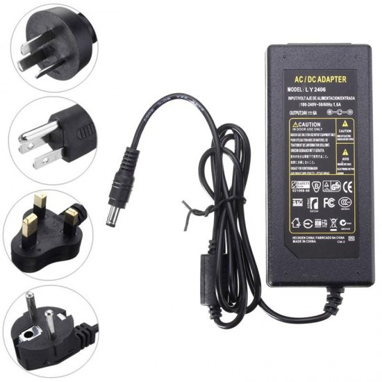 AC100-240V To DC24V 6A Transformer Power Supply Adapter for LED Strip Light AC100-240V To DC24V 6A Transformer Power Supply Adapter for LED Strip Light