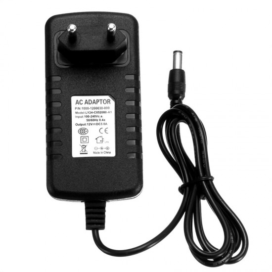 AC100-240V to DC12V 3A 36W EU US UK AU Plug Power Supply Adapter for LED Strip Light 5.5*2.1mm AC100-240V to DC12V 3A 36W EU US UK AU Plug Power Supply Adapter for LED Strip Light 5.5*2.1mm