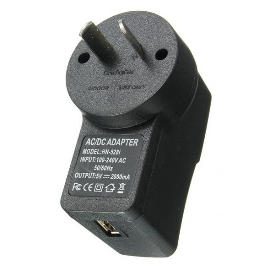 AC100V-240V To DC5V 2A 10W USB Power Supply Adapter Travel Home Wall Charger AC100V-240V To DC5V 2A 10W USB Power Supply Adapter Travel Home Wall Charger