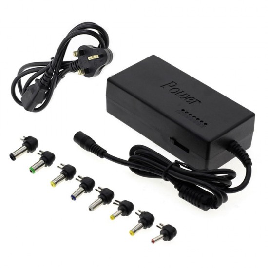 AC110-240V To DC12-24V 96W Power Adapter Universal Charger UK Plug with 8PCS Swappable Connectors AC110-240V To DC12-24V 96W Power Adapter Universal Charger UK Plug with 8PCS Swappable Connectors