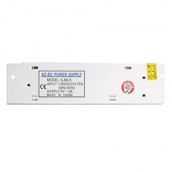 AC110V/220V To DC5V 12A 60W Driver Power Supply Lighting Transformer Adapter for LED Strip Light AC110V/220V To DC5V 12A 60W Driver Power Supply Lighting Transformer Adapter for LED Strip Light