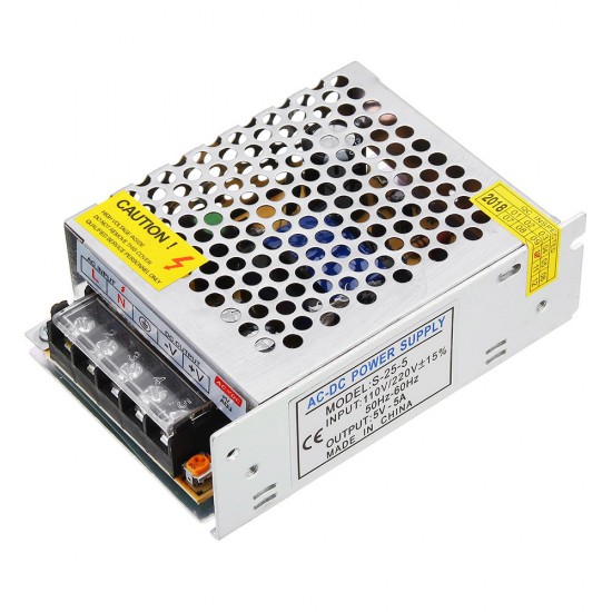 AC110V/220V To DC5V 5A 25W Power Supply Lighting Transformer Converter for LED Strip Light AC110V/220V To DC5V 5A 25W Power Supply Lighting Transformer Converter for LED Strip Light