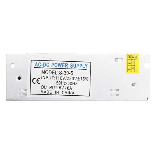 AC110V/220V To DC5V 6A 30W Power Supply Lighting Transformer Adapter for LED Strip Light AC110V/220V To DC5V 6A 30W Power Supply Lighting Transformer Adapter for LED Strip Light