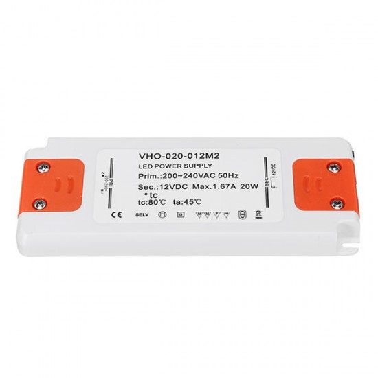 AC220-240C to DC12V/DC24V 20W Power Supply Lighting Transformer LED Driver for Strip Light AC220-240C to DC12V/DC24V 20W Power Supply Lighting Transformer LED Driver for Strip Light