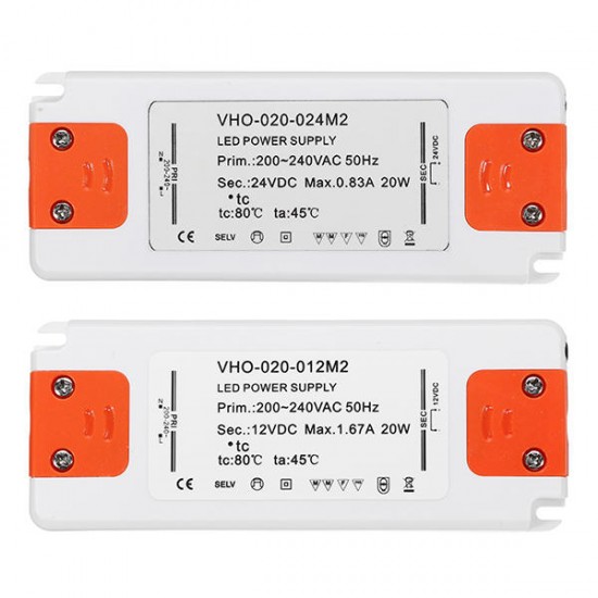 AC220-240C to DC12V/DC24V 20W Power Supply Lighting Transformer LED Driver for Strip Light AC220-240C to DC12V/DC24V 20W Power Supply Lighting Transformer LED Driver for Strip Light