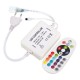 AC220V EU Plug Infrared Controller with 24 Keys Remote Control for LED Strip Light