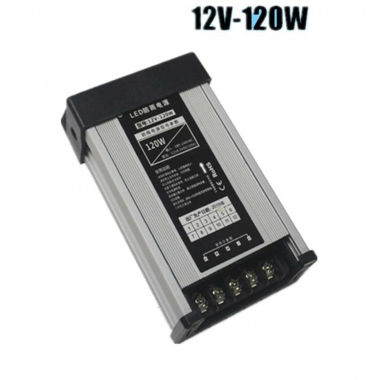 AC220V To DC12V 120W Outdoor Rainproof Power Supply LED Driver Waterproof Lighting Transformer