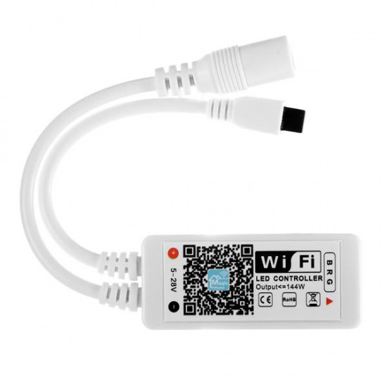 SL-LC 03 Super Mini LED WIFI APP Controller + Remote Control For RGB LED Strip DC5-28V SL-LC 03 Super Mini LED WIFI APP Controller + Remote Control For RGB LED Strip DC5-28V