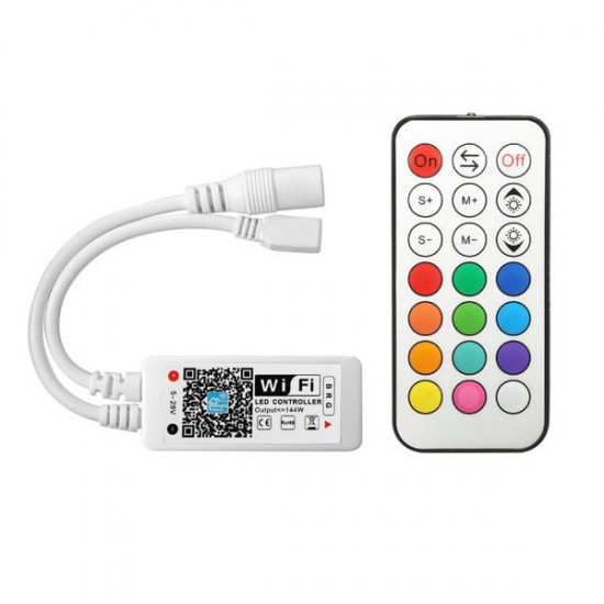 SL-LC 09 Super Mini LED WIFI APP Controller + RF Remote Control For RGB LED Strip DC9-28V SL-LC 09 Super Mini LED WIFI APP Controller + RF Remote Control For RGB LED Strip DC9-28V