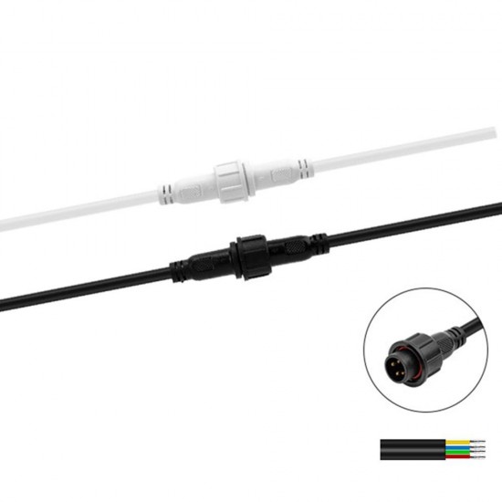 Big Size 4 Pin 4A 20AWG Waterproof Female And Male Connector Cable Wire for RGB LED Strip Light Big Size 4 Pin 4A 20AWG Waterproof Female And Male Connector Cable Wire for RGB LED Strip Light