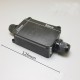 Black Plastic IP66 Waterproof 2Way Electrical Junction Box