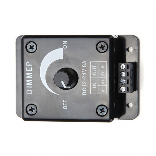 DC 12-24V 8A Manual Adjustable LED Dimmer Switch Control For Single Color LED Strip