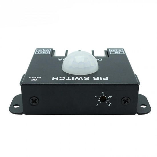 DC12-24V 30A Human Body Delay Time Infrared PIR Motion Sensor Switch for LED Strip Light DC12-24V 30A Human Body Delay Time Infrared PIR Motion Sensor Switch for LED Strip Light
