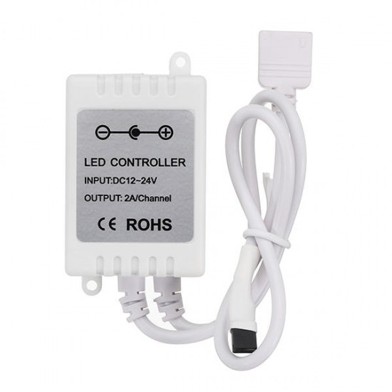 DC12-24V 6A 3 Channels 4Pin LED Controller + 28 Keys Remote Control for RGB Strip Light DC12-24V 6A 3 Channels 4Pin LED Controller + 28 Keys Remote Control for RGB Strip Light