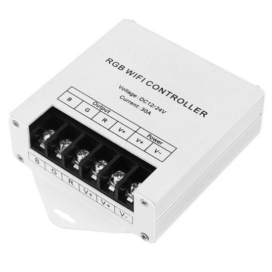 DC12/24V Wifi LED RGB Controller with Touch Remote Control for Strip Light DC12/24V Wifi LED RGB Controller with Touch Remote Control for Strip Light