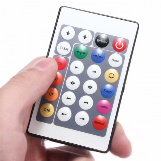 DC12V 24 Key IR Remote Controller for WS2811 LED Strip Light