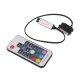 DC12V 6A 72W RGB LED Strip Light Controller RF Remote Control with SATA Power Supply Interface DC12V 6A 72W RGB LED Strip Light Controller RF Remote Control with SATA Power Supply Interface