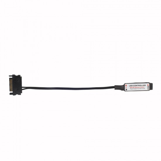 DC12V 6A 72W RGB LED Strip Light Controller RF Remote Control with SATA Power Supply Interface DC12V 6A 72W RGB LED Strip Light Controller RF Remote Control with SATA Power Supply Interface