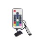 DC12V 6A 72W RGB LED Strip Light Controller RF Remote Control with SATA Power Supply Interface DC12V 6A 72W RGB LED Strip Light Controller RF Remote Control with SATA Power Supply Interface