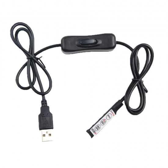 DC5-24V 144W Mini USB 3 Keys RGB Controller with Switch for LED Strip Light