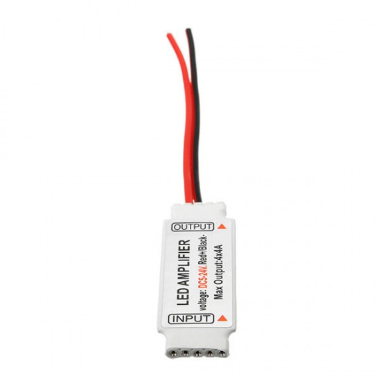 DC5-24V 4CH x 4A Mini RGBW Amplifier 5 pin Controller for 5050 RGBW LED Strip Light DC5-24V 4CH x 4A Mini RGBW Amplifier 5 pin Controller for 5050 RGBW LED Strip Light